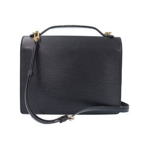 Louis Vuitton Shoulder Monceau Epi Black Bag
